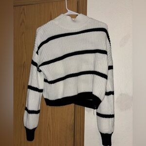 black and white striped long sleeve
